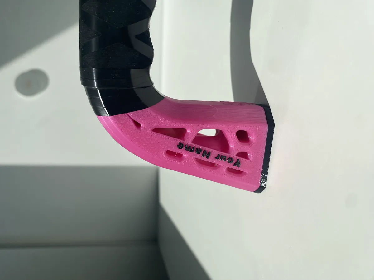Mini handle with text